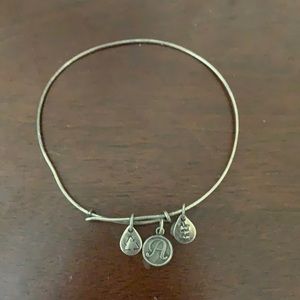 Alex & Ani “A” charm bracelet
